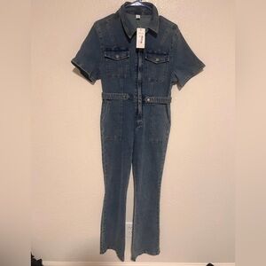 REALLY Nice Sexy Jean/Denim Jumpsuit (Size JUNIORS X-Large)
